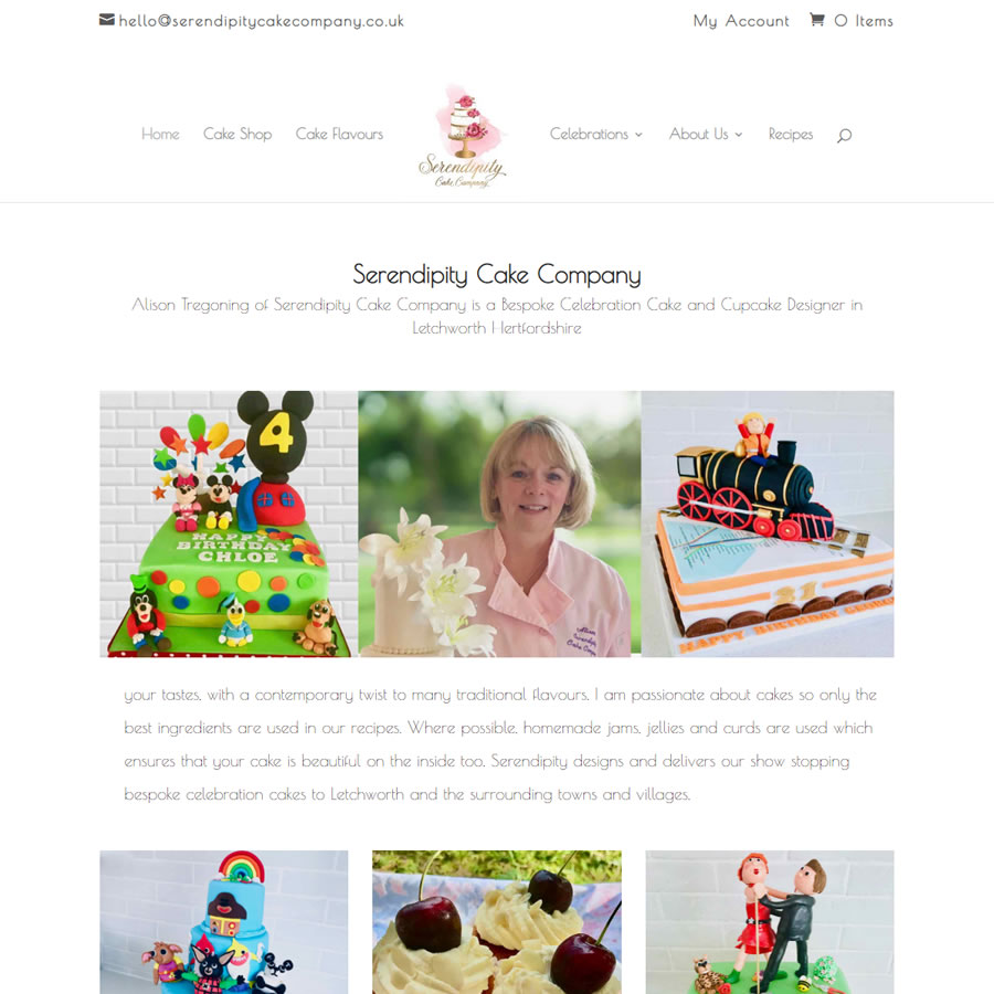 Serendipity Cake Company website