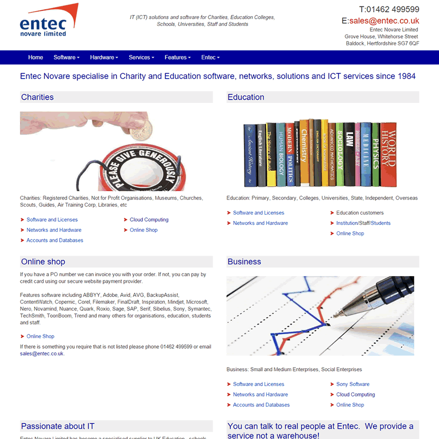Entec website