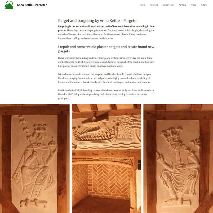Anna Kettle Pargeter Website
