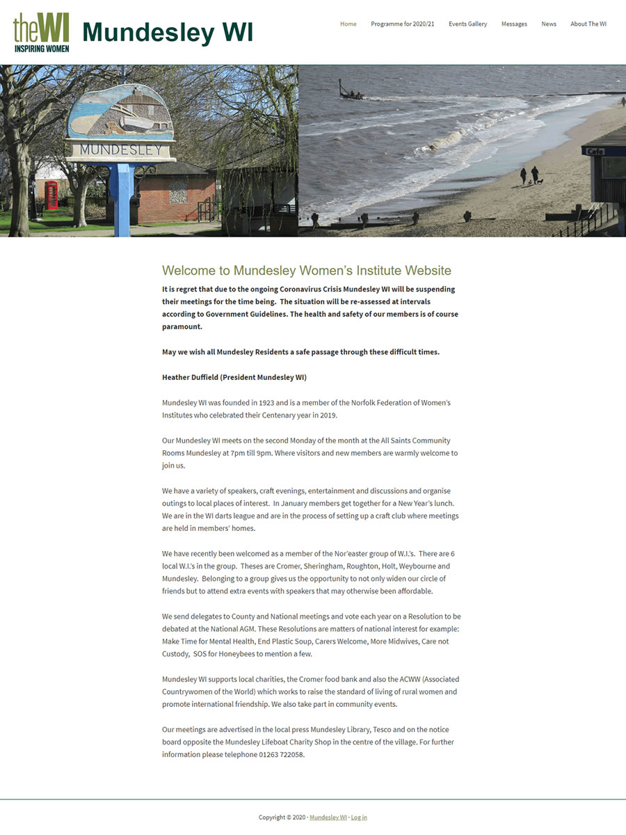 Mundesley WI Website